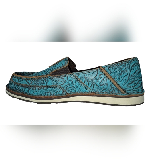 Ariat Women's Blue Embossed Loafers - Picture 4 of 10